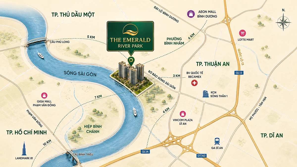 Vị trí chung cư Emerald River Park ở đâu? 2 2 2