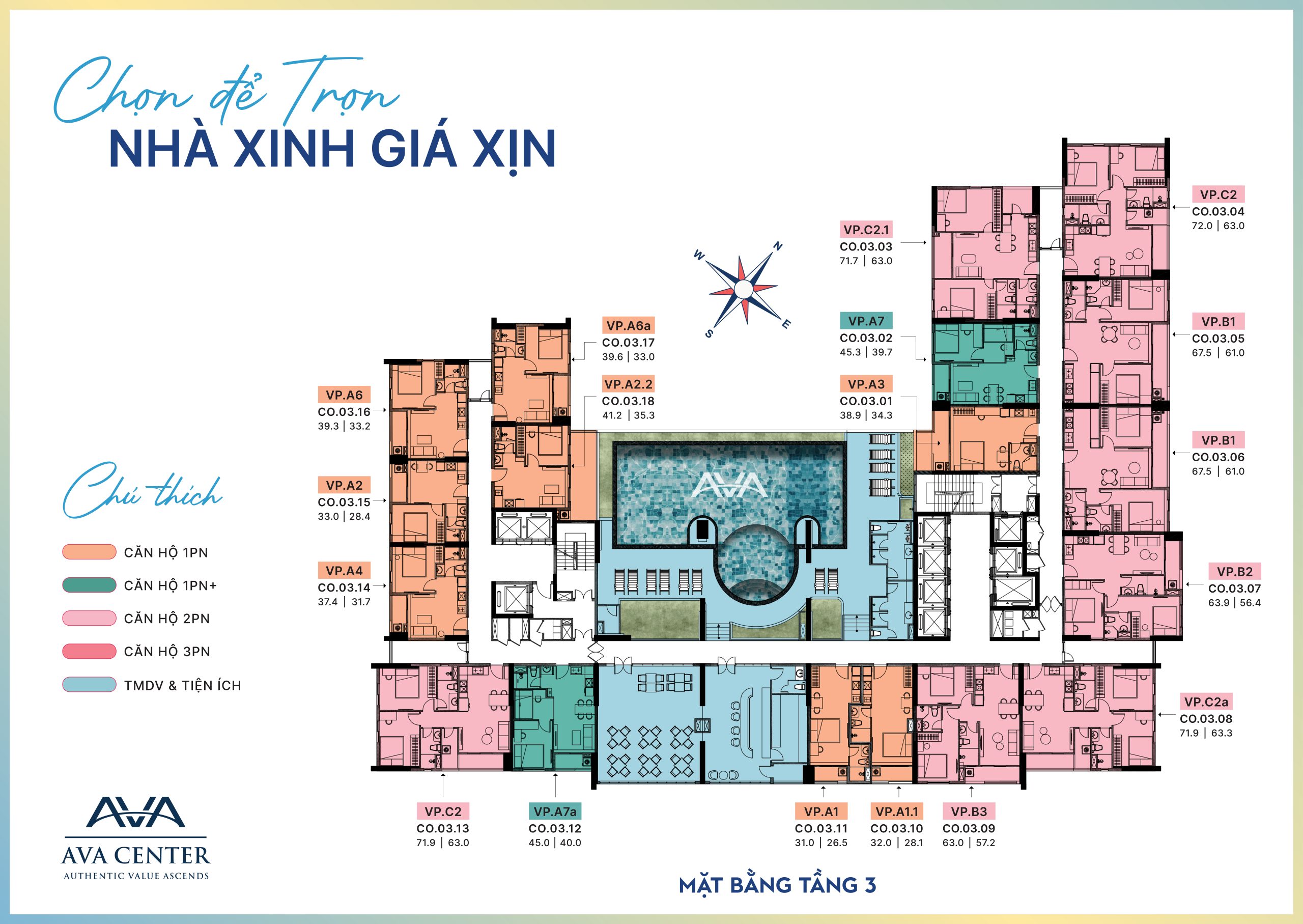 Căn hộ AVA Center 7 m1 9